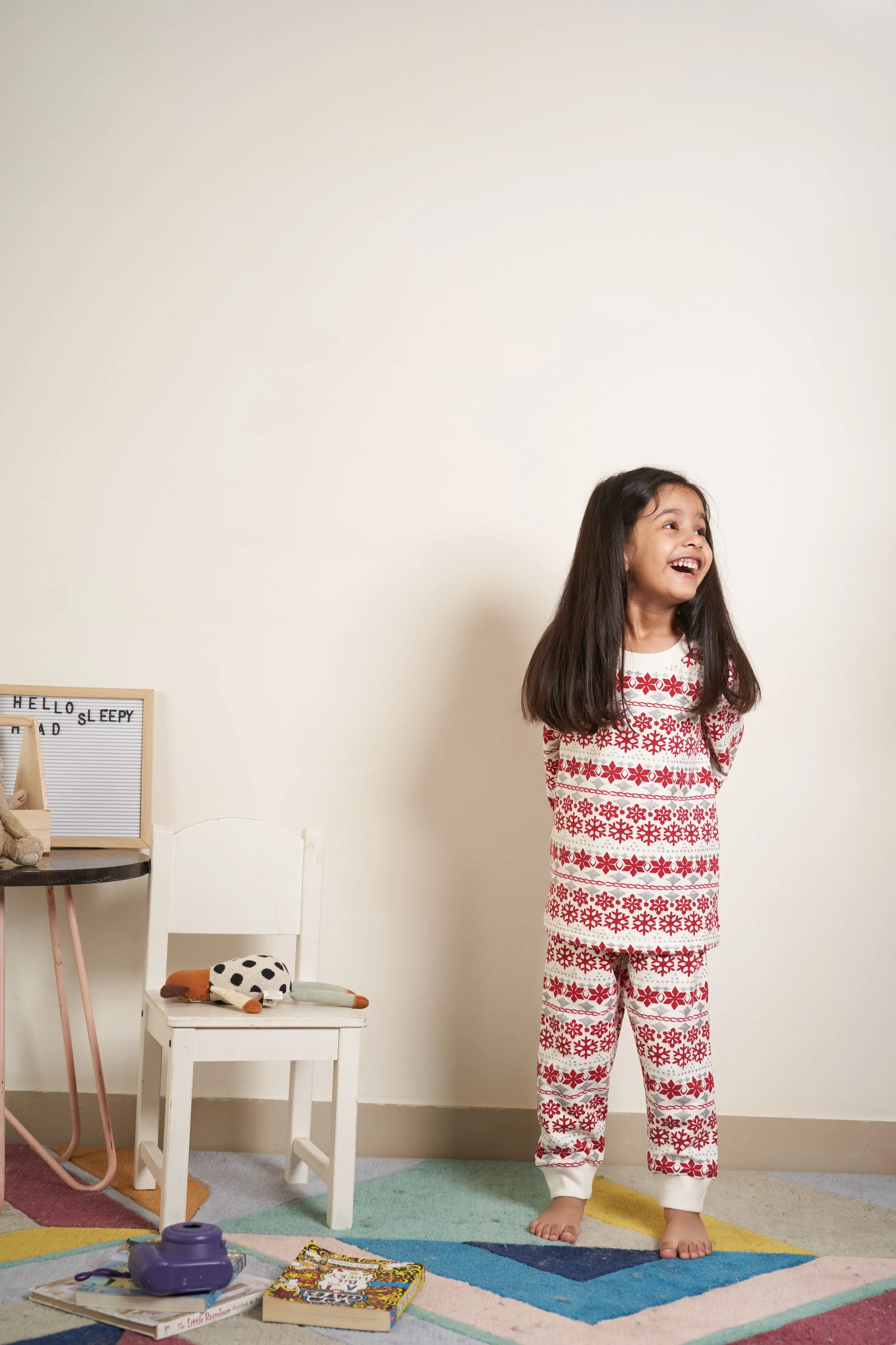 Snowflake all over print tracksuit